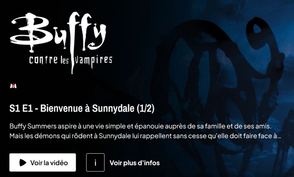 buffy contre les vampires streaming M6+